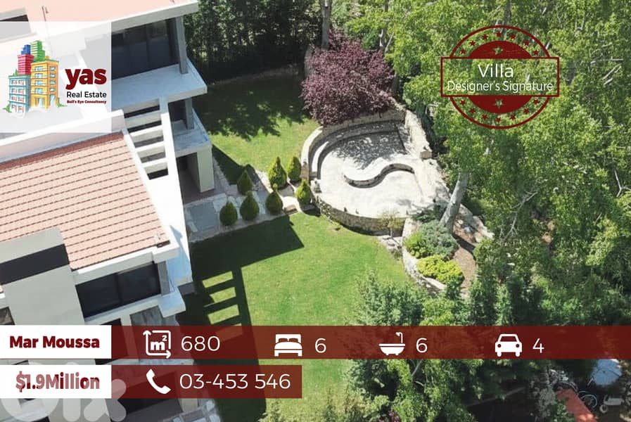 Mar Moussa 680m2 Villa | 500m2 Gardens |Private Street | Upgraded |JMC 0