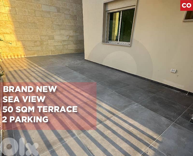 Brand new, sea view,Terrace blat/بلاط REF#CO131782 0