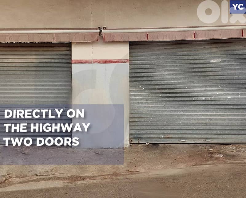 on the highway,Two doors jbeil/جبيل  REF#YC131612 0