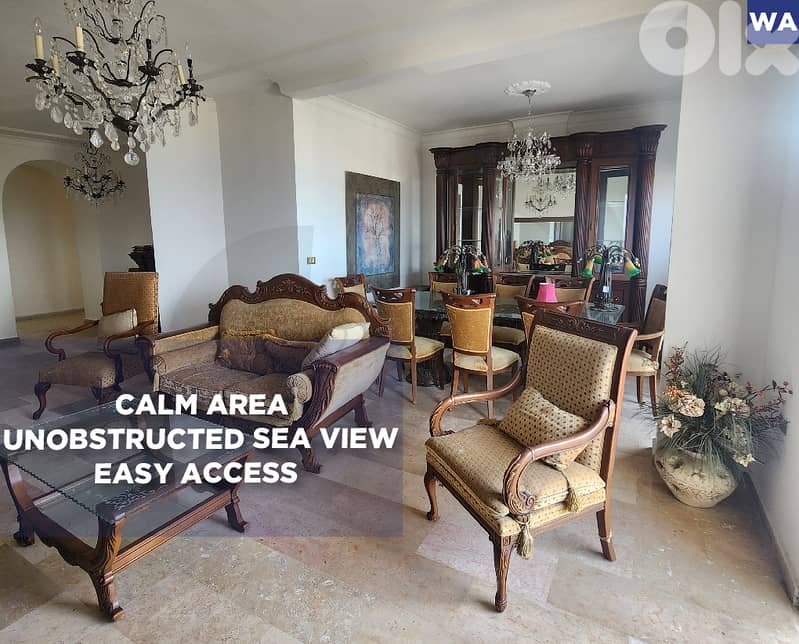sea view, 3 balconies , Parking place, Khaldeh/خلدة REF#WA131825 0