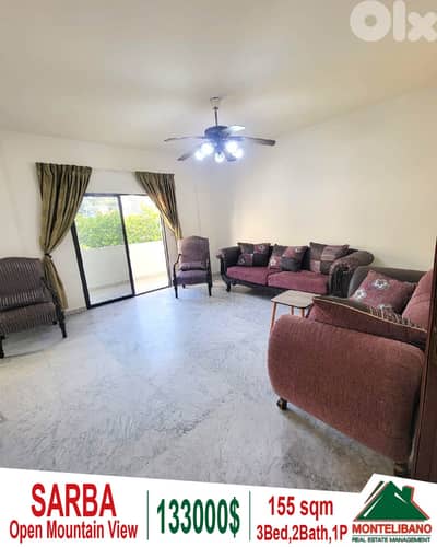 Semi-Furnished 155 sqm Apartment For Sale in Sarba صربا + Open View