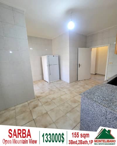 Semi-Furnished 155 sqm Apartment For Sale in Sarba صربا + Open View