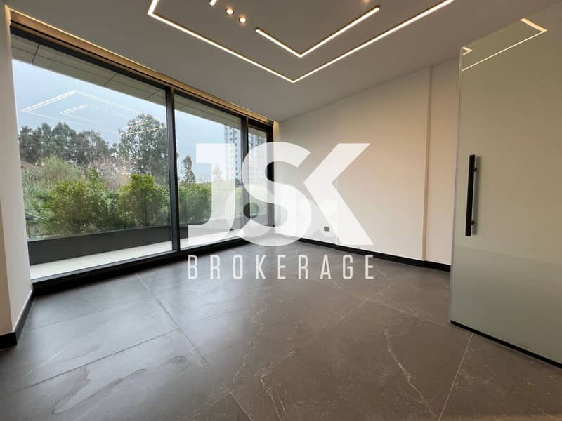 L20154 - Beautiful Office with Greenery View For Rent in Achrafieh 0