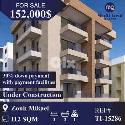 TI-15286 / Apartment for Sale in Zouk Mikael, شقة للبيع في زوق مكايل