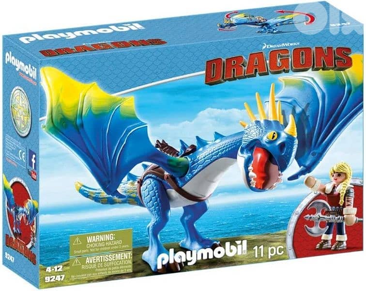 playmobile dragon astrid & stormfly 0
