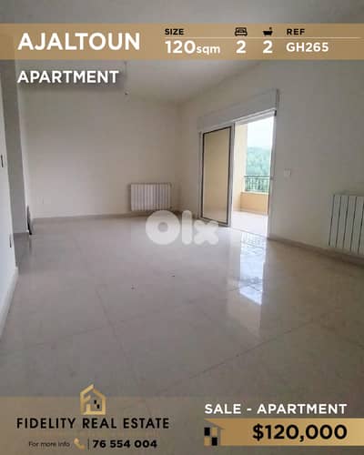 Apartment for sale in Ajaltoun GH265 شقة  للبيع في عجلتون