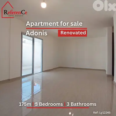Renovated apartment in Adonis for sale شقة في أدونيس للبيع