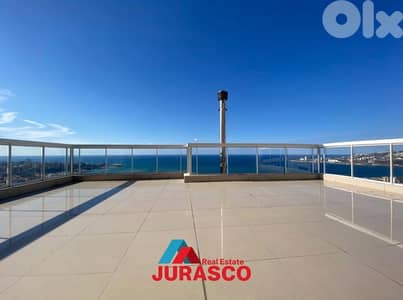 duplex in sahel alma 330m + 40m terrace + sea view/ دوبلكس ساحل علما