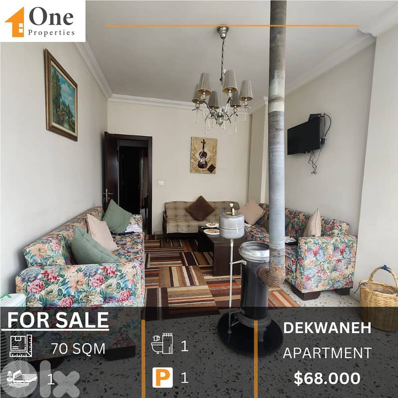 APARTMENT FOR SALE IN DEKWANEH/METN 0