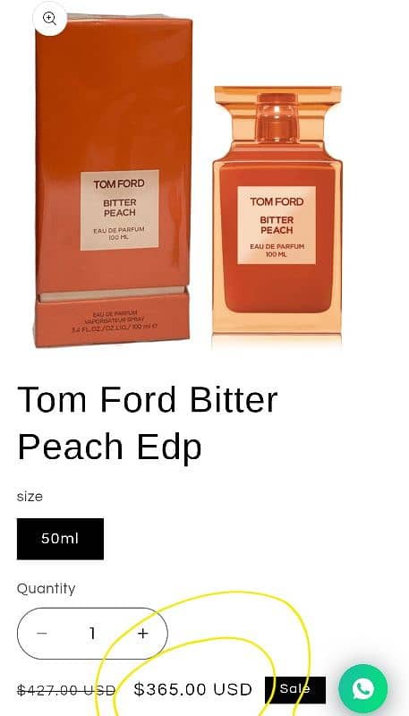 Tom Ford Bitter Peach Eau de Parfum 100ml 1