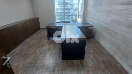 L20174 - Spacious High-End Furnished Office For Rent in Sin El Fil