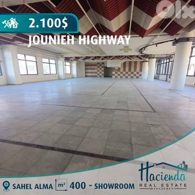 Showroom For Rent On Jounieh Highway
