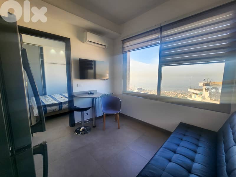 85 SQM Apartment in Broumana, Metn with Mountain and Sea View 0
