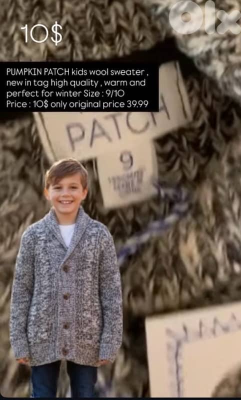 PUMPKIN PATCH kids wool sweater 2