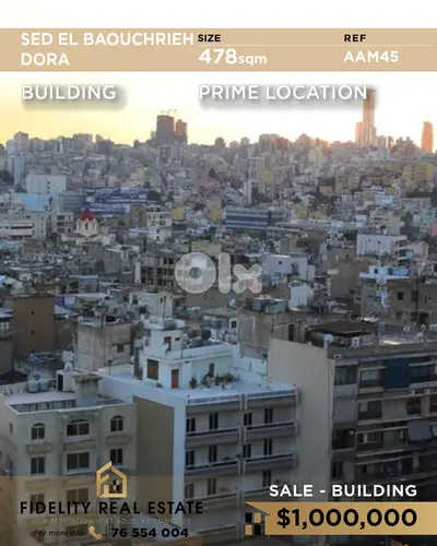 Building for sale in Sed El Baouchrieh AAM45 مبنى للبيع في سد البوشرية