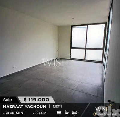 99 SQM Apartment for SALE in Mazraat Yachouh!