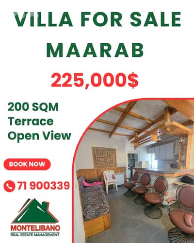 200 sqm Villa For Sale in Maarab (معراب) with Terrace & Open View