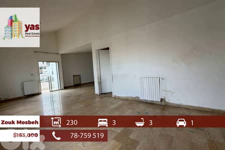 Zouk Mosbeh 230m2 | Well Maintained | Open City View | EL