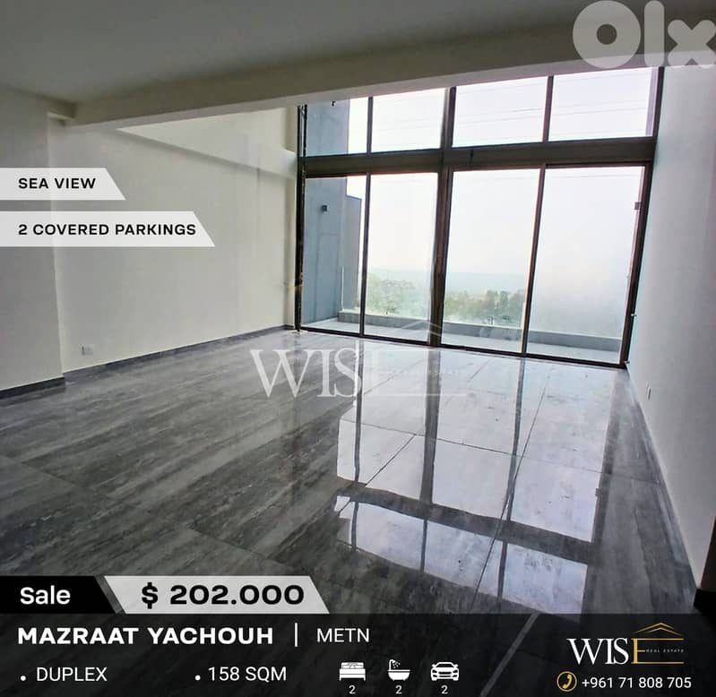 158 SQM Duplex for SALE in Mazraat Yachouh! 0
