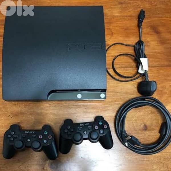 Ps3 Slim 320 Gb 13 Game 2 Controller All Cable 0