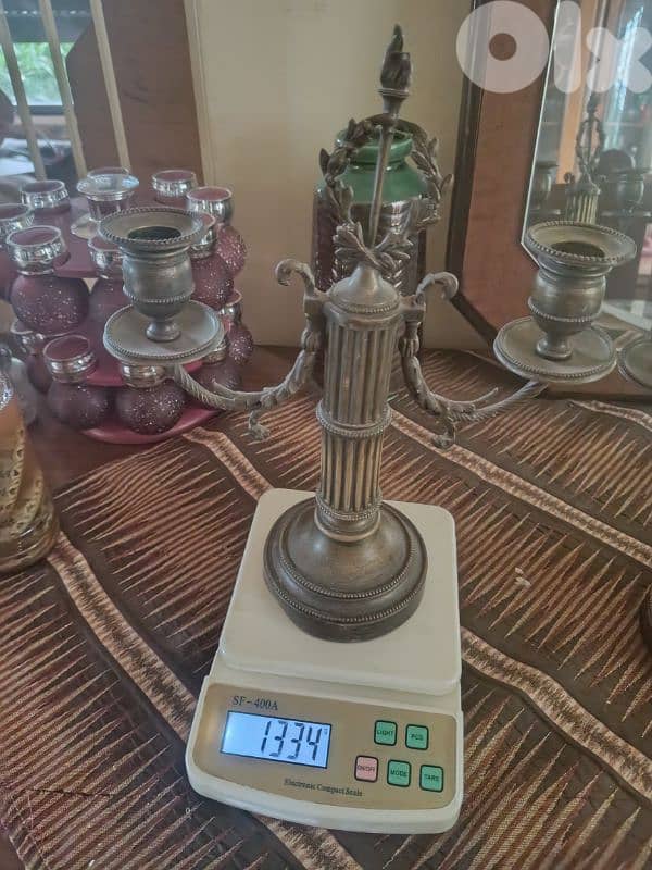 Berry old bronze chandelier, very heavy made in France 1