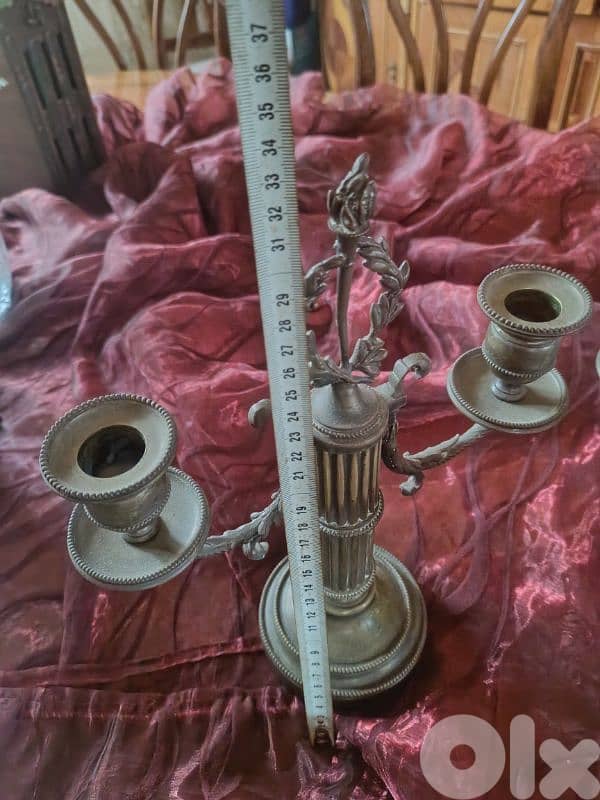 Berry old bronze chandelier, very heavy made in France 2