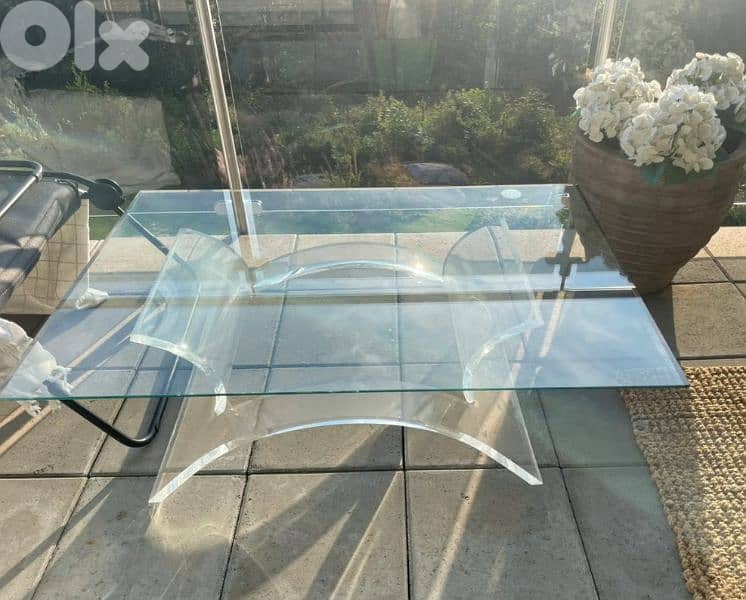 vintage coffee table plexy Italy 1970 century 0