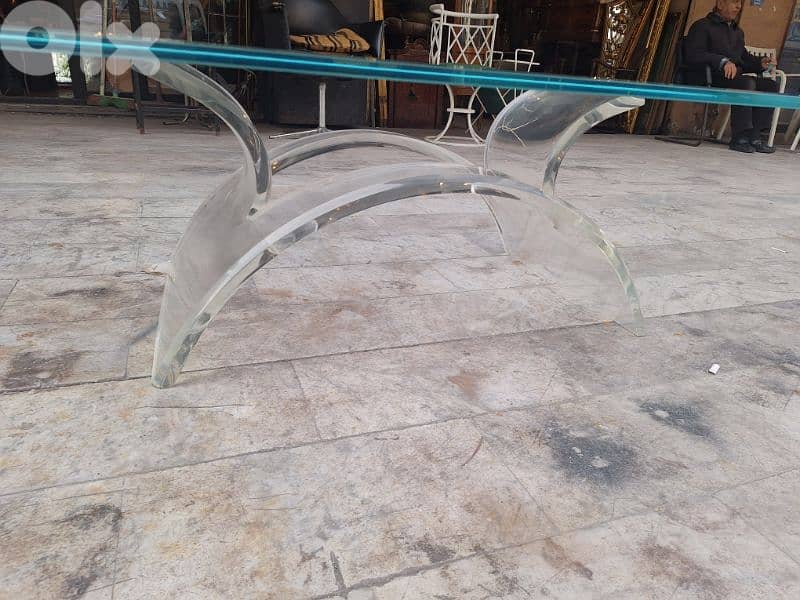 vintage coffee table plexy Italy 1970 century 1
