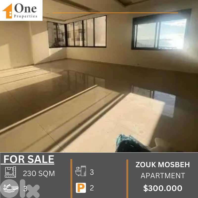 SEA VIEW APARTMENT FOR SALE IN ZOUK MOSBEH 0