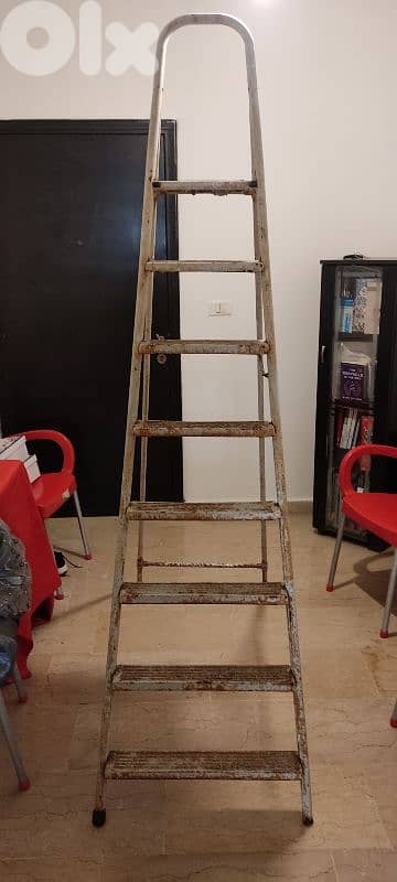 Steel Ladder 8 steps سيبة حديد 0