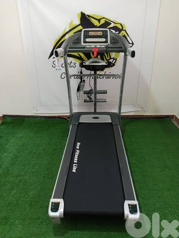 NNew fitness  treadmill 2,5hp, vibration massage 2