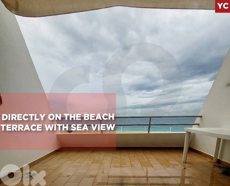 Terrace with Sea view, on the beach, jbeil/جبيل REF#YC131978 0