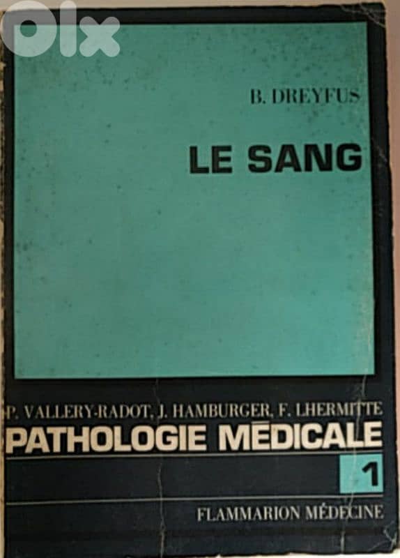 Old book Le sang 0
