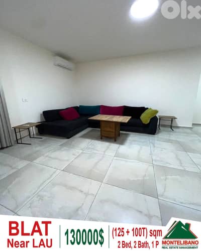 125 sqm Apartment For Sale in Blat (بلاط) with 100 sqm Terrace