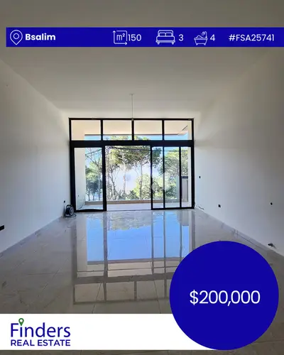 Apartment for sale in Bsalim!   !شقة للبيع في بصاليم