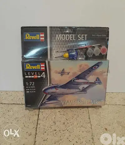 Vampire F MK. 3 Plastic Model Plane 1:72. .