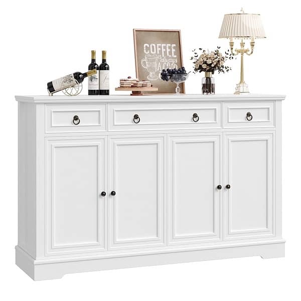 Homfa Buffet Cabinet with Drawers, 53.5”W Sideboard Storage 3