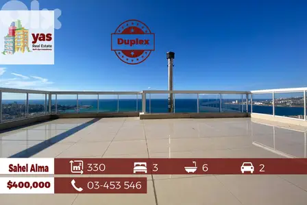 Sahel Alma 330m2 Duplex | 40m2 Terrace | Panoramic View | OH |