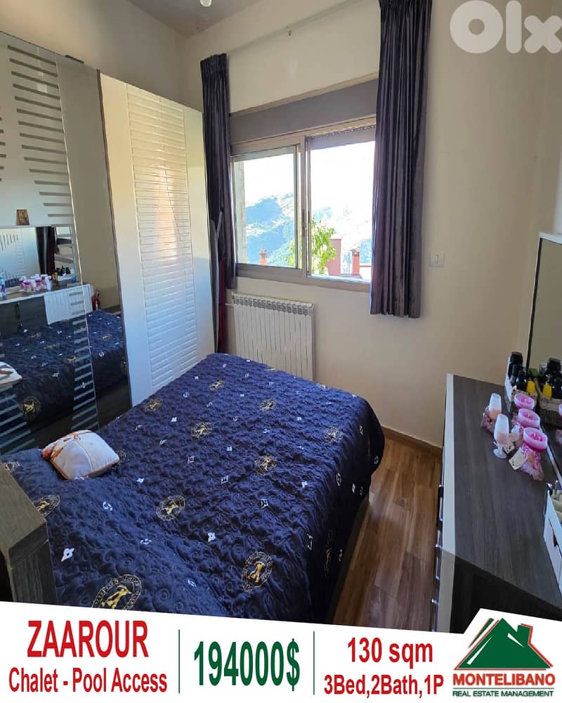 130 sqm Chalet For Sale in Zaarour with Pool & Gym Access 3