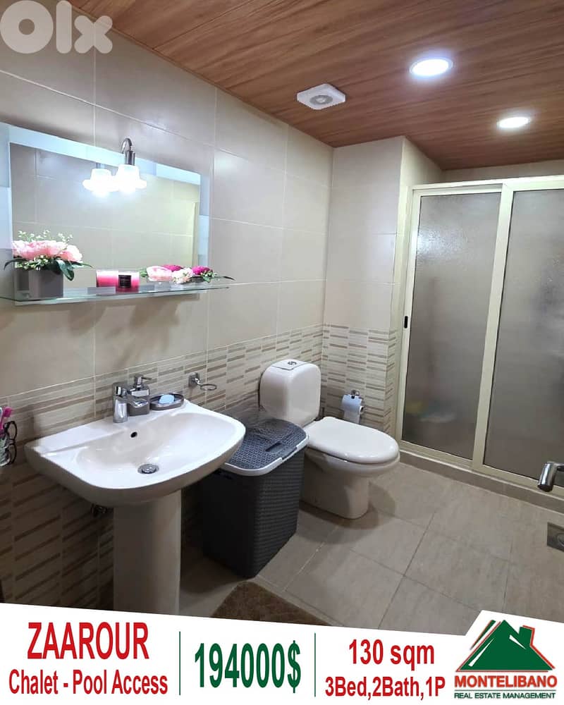 130 sqm Chalet For Sale in Zaarour with Pool & Gym Access 5