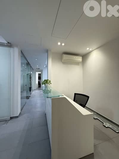 Fully furnished Office in a nice bldg in Sin El Fil prime location