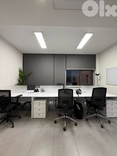Fully furnished Office in a nice bldg in Sin El Fil prime location