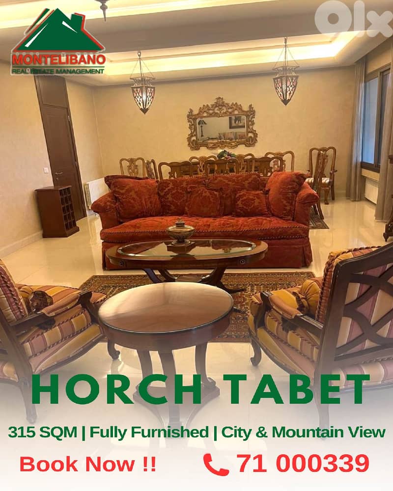 Luxury 315 sqm Apartment For Sale in Horch Tabet with Open View 0