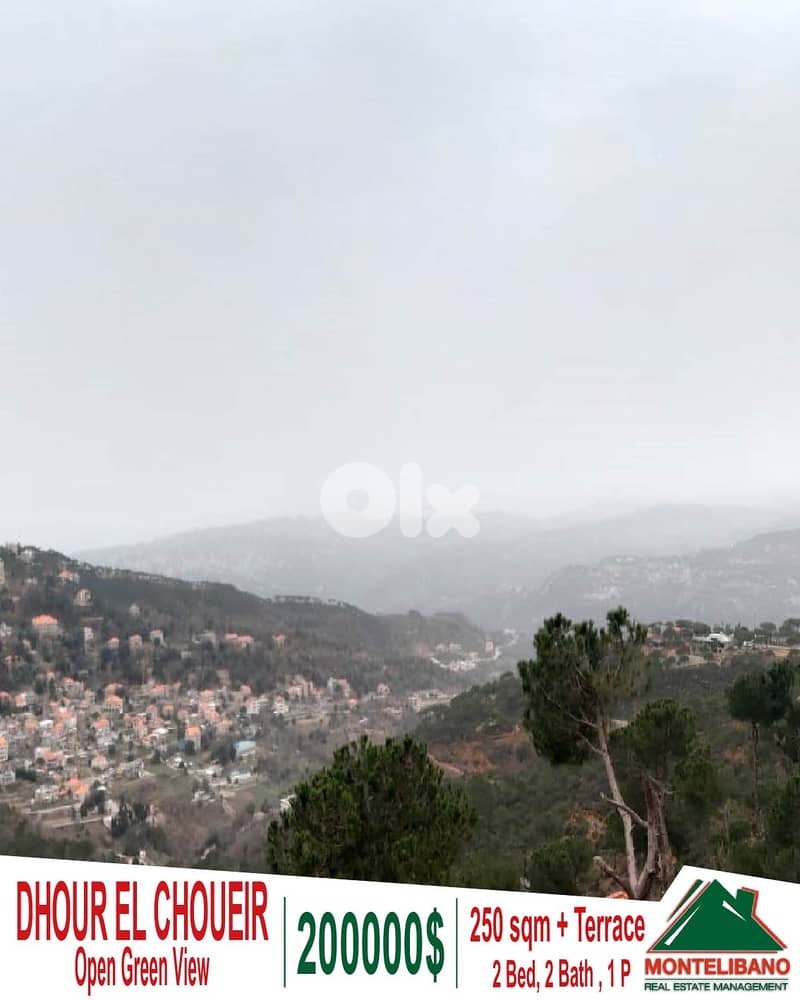 Fully Furnished 250 sqm Apartment For Sale in Dhour El Choueir+Terrace 0
