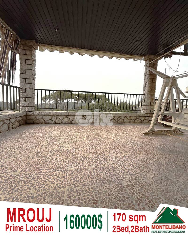 Prime Location 170 sqm Apartment For Sale in Mrouj 0