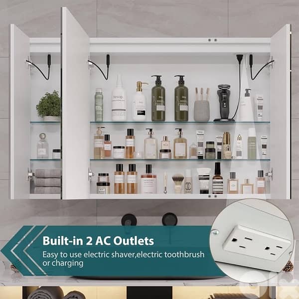 DICTAC Medicine Cabinet with Mirror 2
