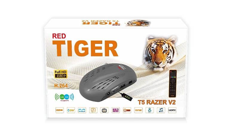 receiver tiger t5 razor with free iptv service 0