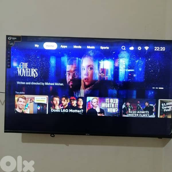 FUNAI 43" Smart TV بعدو جديد 1