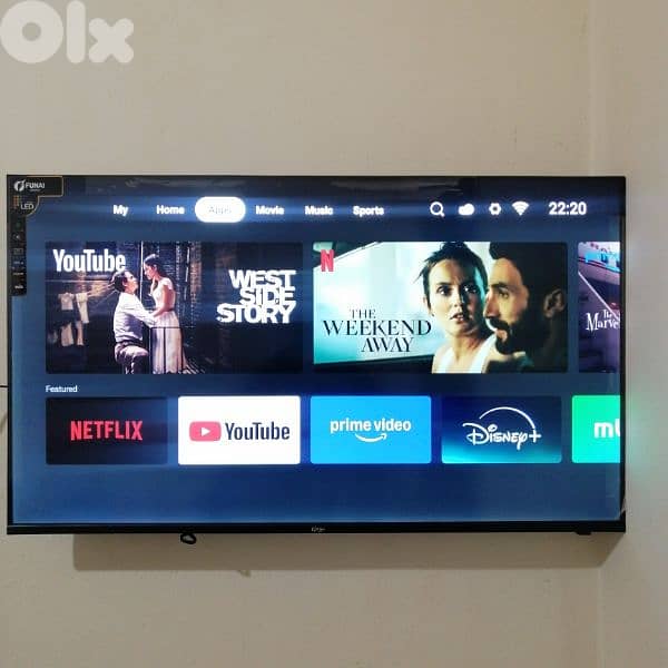 FUNAI 43" Smart TV بعدو جديد 2