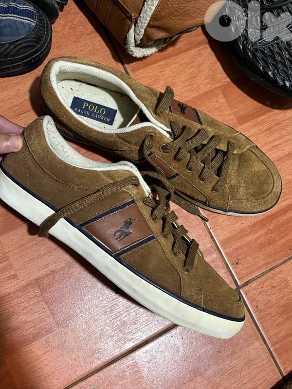 Polo Ralph Lauren Bolingbrook II Suede Sneakers - Men's Size 12/45 0
